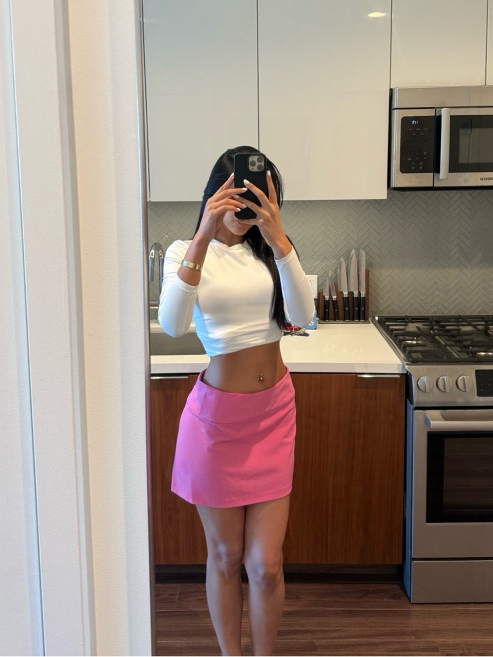 Aritiza Sun Deh Sunday Best Pink Mini Skirt - Women's Classic A-Line